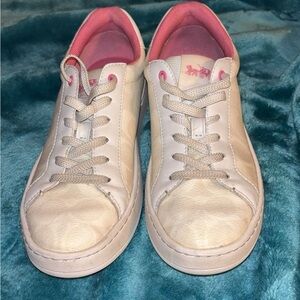 Coach Pink and Cream Casual Sneakers
